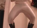 Candy34 - Pisse weisse Leggins voll ein