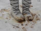 DirtyBarbara - Stiefel trampeln Scheiße im Freien ....