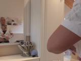 Geile-Sharon - Sexy Leder Bitch mit ganz viel Schmuck und dicken Titten