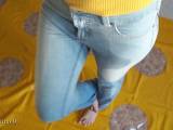 SexyRinaDi - Re-wetting Blue Jeans