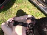 bondageangel - Ns neben dem Auto