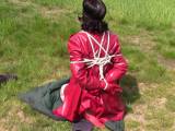 bondageangel - Lady in red, Devot Teil: Gefesselt und Blasen