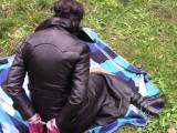 bondageangel - Wanker, Handschellen und Cumshot auf meine Ledermantel bondageangel - Wanker, Handschellen und Cumshot auf meine Ledermantel