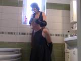 bondageangel - Mein Leder Sklavinnen, Teil: Haarrasur