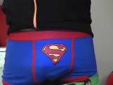 latinosexyboy - Mein Beule in Superman Boxershorts