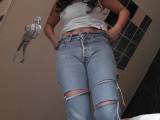 nylon_schlampe - jeans gepimpt