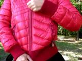 tomnata - Rote Daunenjacke rote Dessous Outdoors